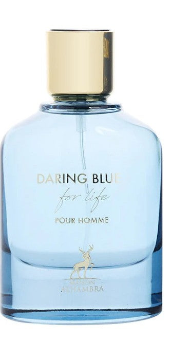 Maison Alhambra Daring Blue For Life men Eau De Parfum Spray 3.4 oz