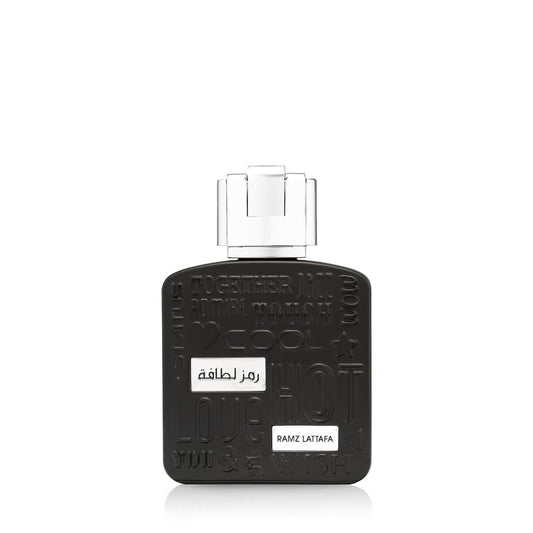 Lattafa Ramz Silver for Unisex Eau de Parfum Spray, 3.4 Ounce / 100 ml