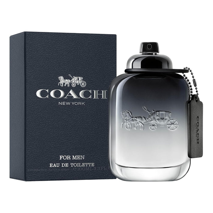 Coach for Men Eau de Toilette - Long Lasting Fragrance with notes of Pear Nashi, Cardamom & Vetiver - Fougere & Woody