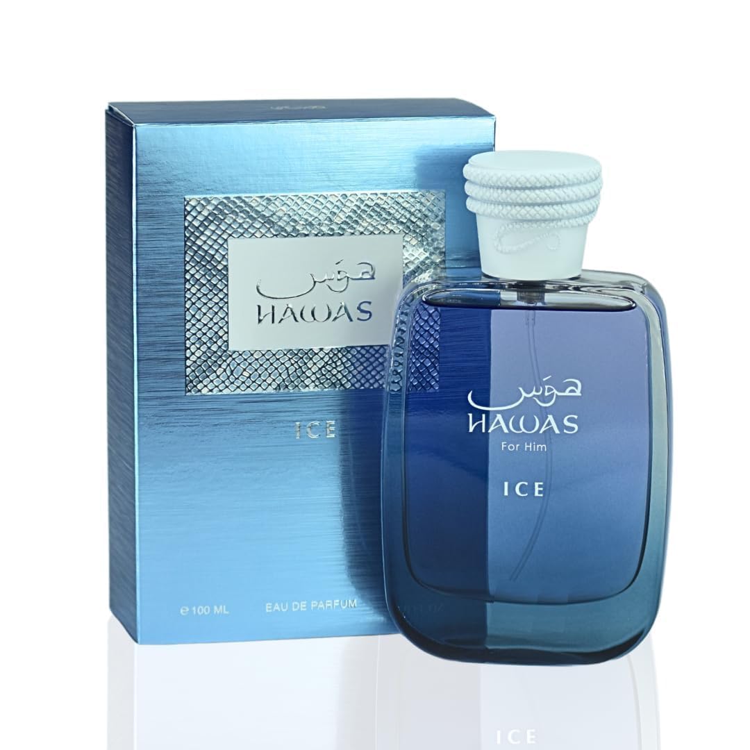 Hawas Ice For Him, Hawas Cologne For Men EDP 100ML (3.4Oz)