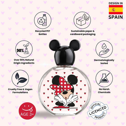 Disney Minnie Mouse Eau De Toilette Natural Spray 100ml