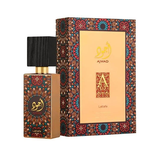 Lattafa Ajwad Eau De Parfum Spray for Unisex, 2.0 Ounce