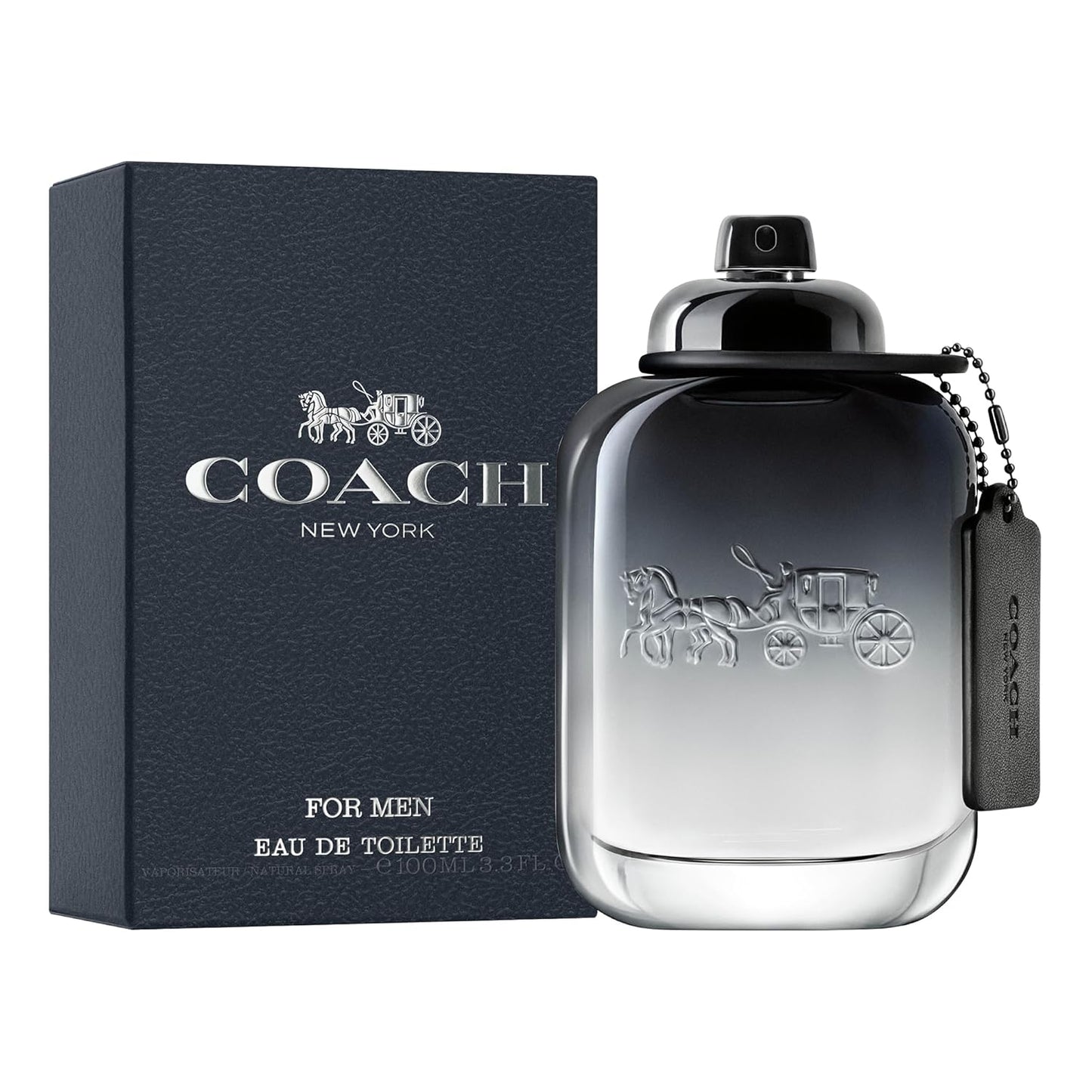 Coach for Men Eau de Toilette - Long Lasting Fragrance with notes of Pear Nashi, Cardamom & Vetiver - Fougere & Woody