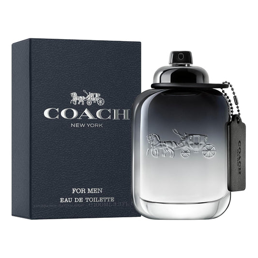 Coach for Men Eau de Toilette - Long Lasting Fragrance with notes of Pear Nashi, Cardamom & Vetiver - Fougere & Woody
