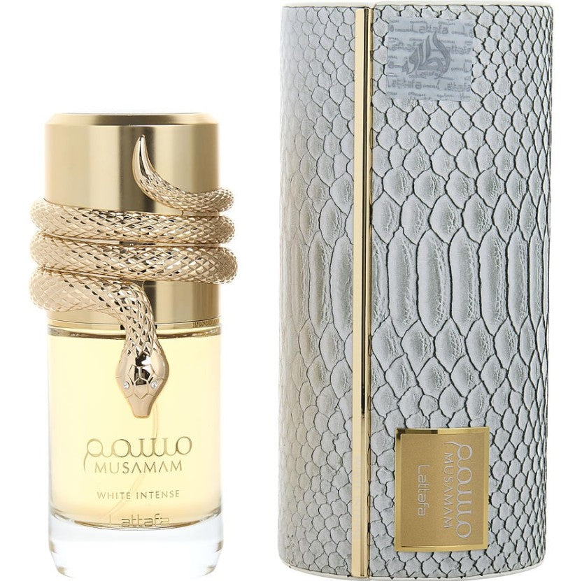 Lattafa Musamam White Intense Eau de Parfum Spray for Unisex, 3.4 Ounce