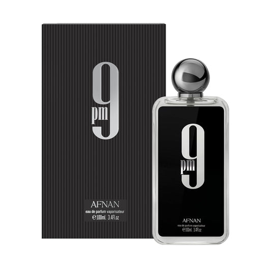 Afnan 9 Pm Eau De Parfum Spray for Men, 3.4 Ounce
