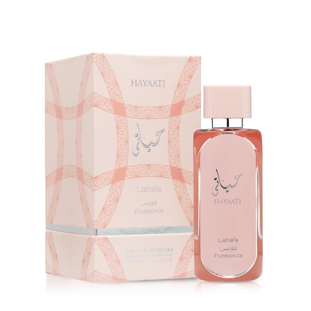 Lattafa Hayaati Florence for Women Eau de Parfum Spray, 3.4 Ounce