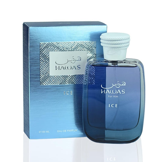 Hawas Ice For Him, Hawas Cologne For Men EDP 100ML (3.4Oz)