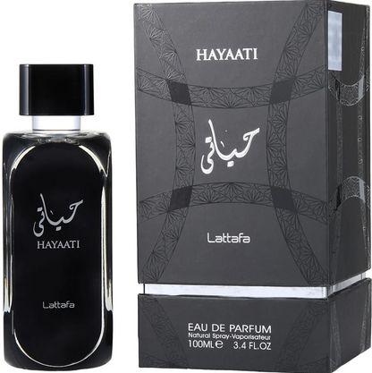 Lattafa Perfumes Hayaati Eau de Parfum Spray for Men, 3.4 Ounce