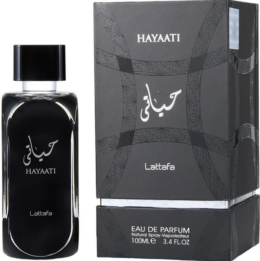 Lattafa Perfumes Hayaati Eau de Parfum Spray for Men, 3.4 Ounce