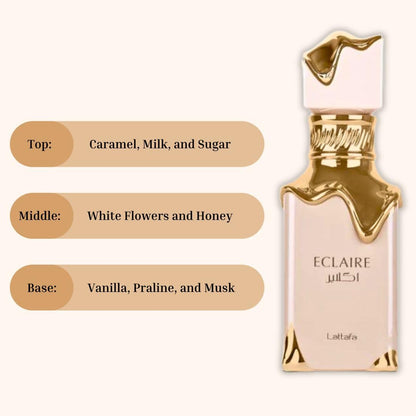 Lattafa Eclaire unisex Eau De Parfum Spray 3.4 oz