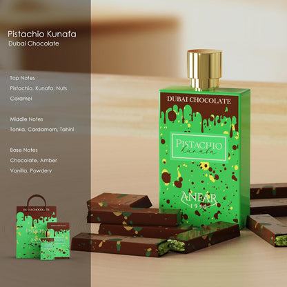 Dubai Chocolate Perfume Pistachio Kunafa Fragrance Edp 2.7 Fl Oz
