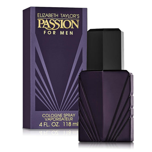 Men's Cologne Fragrance Spray by Elizabeth Taylor, Passion, 4 Fl Oz